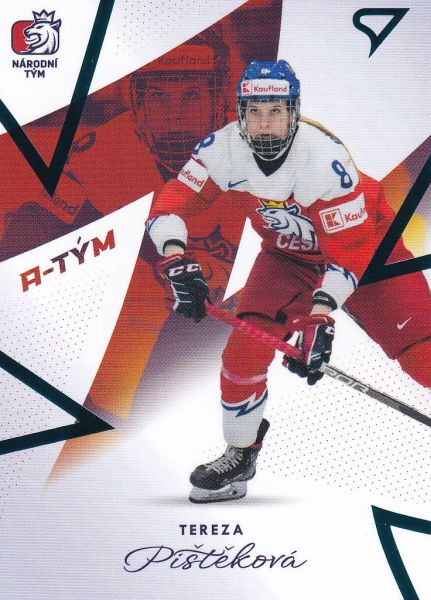 insert karta TEREZA PIŠTĚKOVÁ 23-24 SZ Hokejové Česko Národní Tým Žen číslo ZR-14